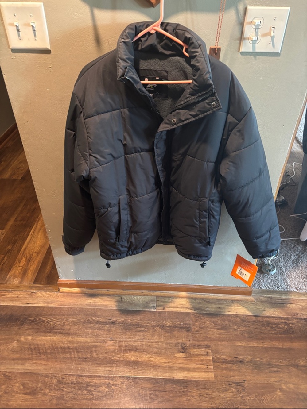 NWT Athletech Black Quilted Puffer Jacket